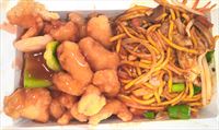 Malaysia Noodles with Sweet Sour Chicken HK Style